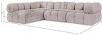 Orin - Fabric Velvet 4 Piece Modular Sectional