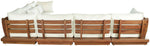 Mirella - 6 Piece Water Resistant Fabric Upholstered Outdoor Patio Modular Sectional