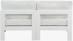 Nizuc - Outdoor Patio 2 Seat Armless Modular Sofa With White Frame