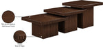 Spencer - Oak Veneer 3 Piece Coffee Tabl
