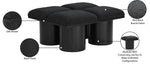 Pavilion - 4 Piece Modular Bench With Black Base