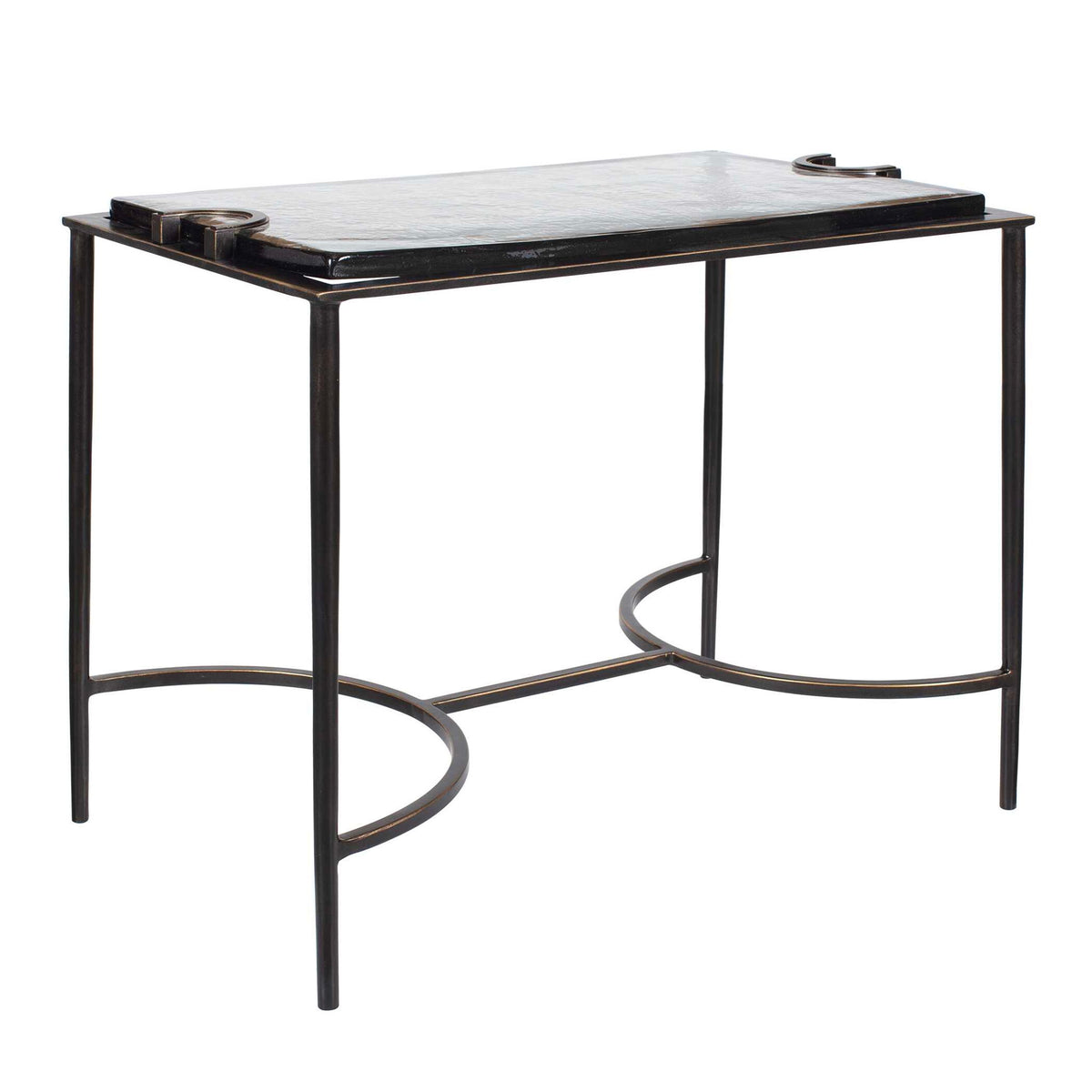Eisen - Textured Glass Accent Table - Bronze