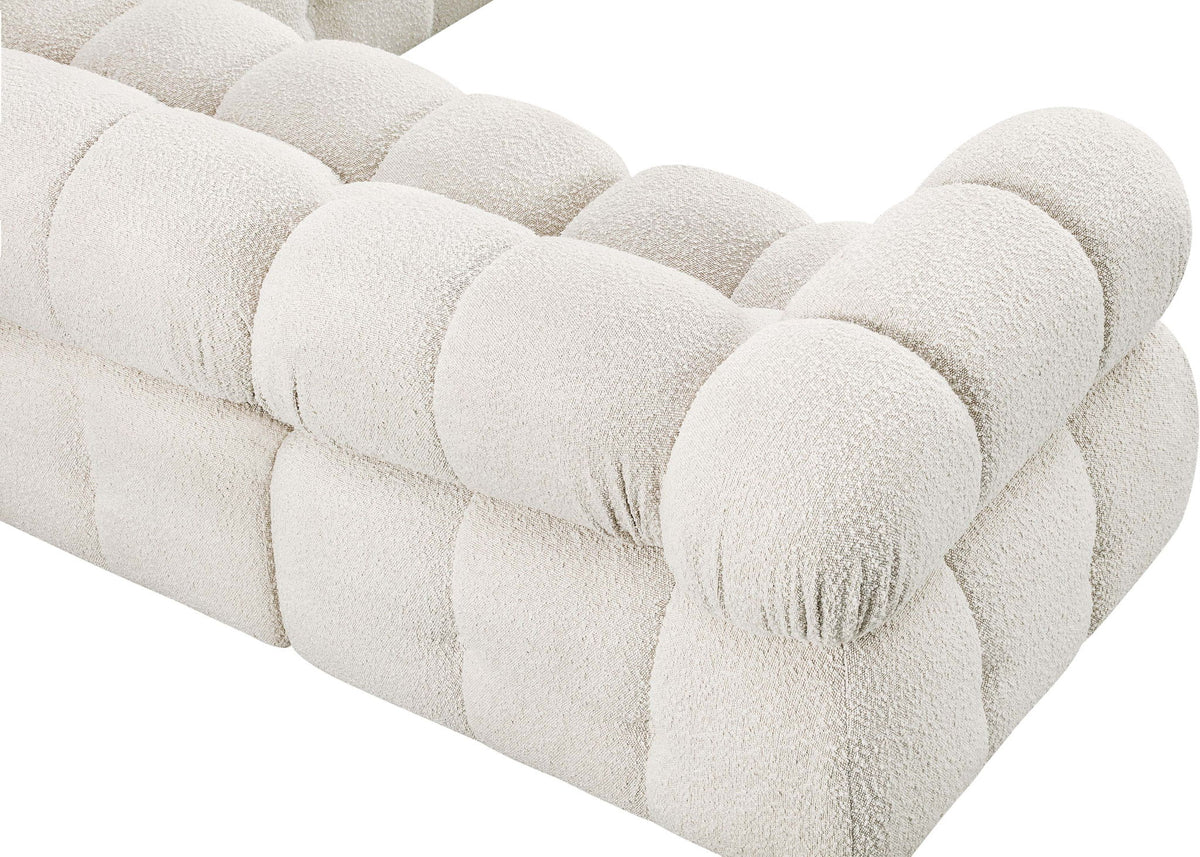 Ames - 7 Piece Boucle Fabric Modular Sectional