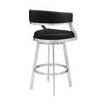 Saturn - Counter Height Bar Stool - Brushed Stainless Steel