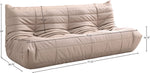 Relax - Vegan Leather 77.75" Upholstered Sofa - Tan