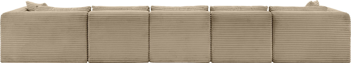 Shaggy - Fabric 6 Piece Modular Sectional With Chaise And Ottoman