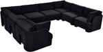 Hammond - Velvet Performance Fabric Upholstered 8 Piece U-Shaped Sectional