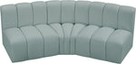 Arc - Faux Leather 3 Piece Modular Corner Sofa