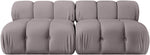Orin - Velvet Performance Fabric Upholstered 2 Piece Modular Sofa