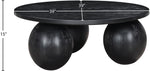 Fitch - Wood Oak Veneer Coffee Table - 3 Legs