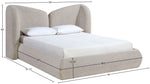 Elowen - Chenille Fabric Upholstered Bed
