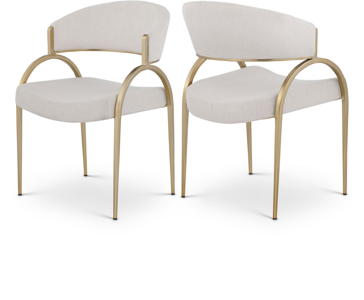Privet - Dining Chair (Set of 2) - Gold Base