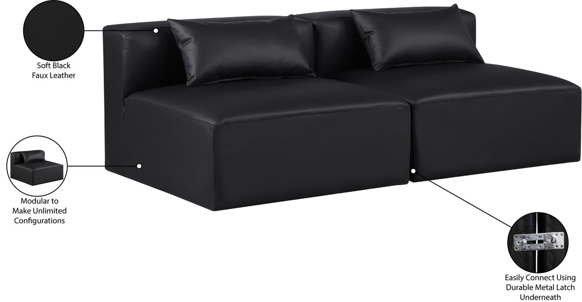 Cube - Modular 2 Seat Armless Sofa