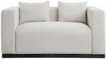 Alfie - Linen Textured Fabic Loveseat