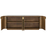 Arik - 4 Door Walnut Cabinet - Woodtone