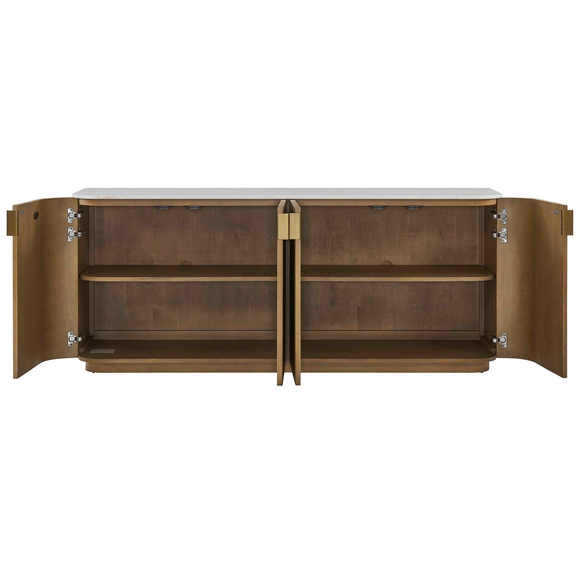 Arik - 4 Door Walnut Cabinet - Woodtone