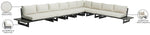 Maldives - 7 Piece Water Resistant Outdoor Patio Modular Sectional With Gray Base