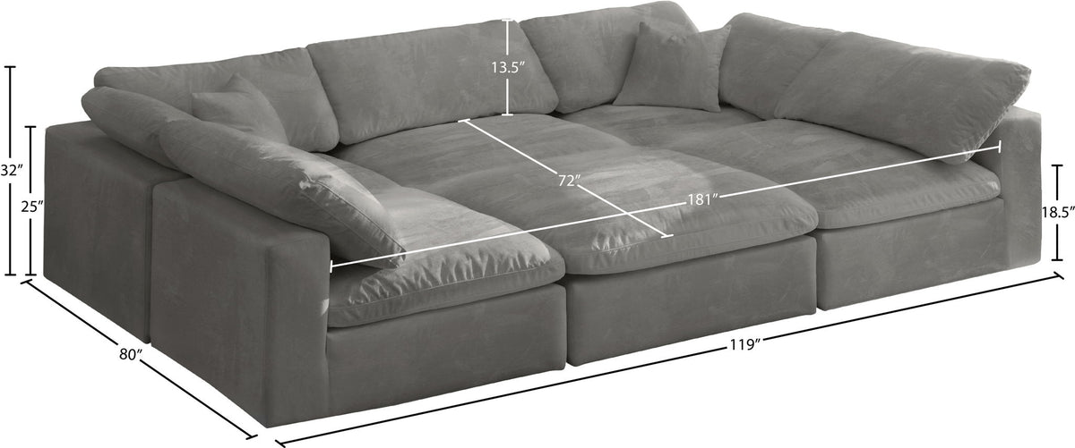 Cozy - 6 Piece Modular Sectional