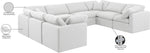 Indulge - Linen 8 Piece Modular Sectional - White