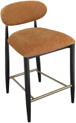 Riccio - Fabric Stool - Black Frame