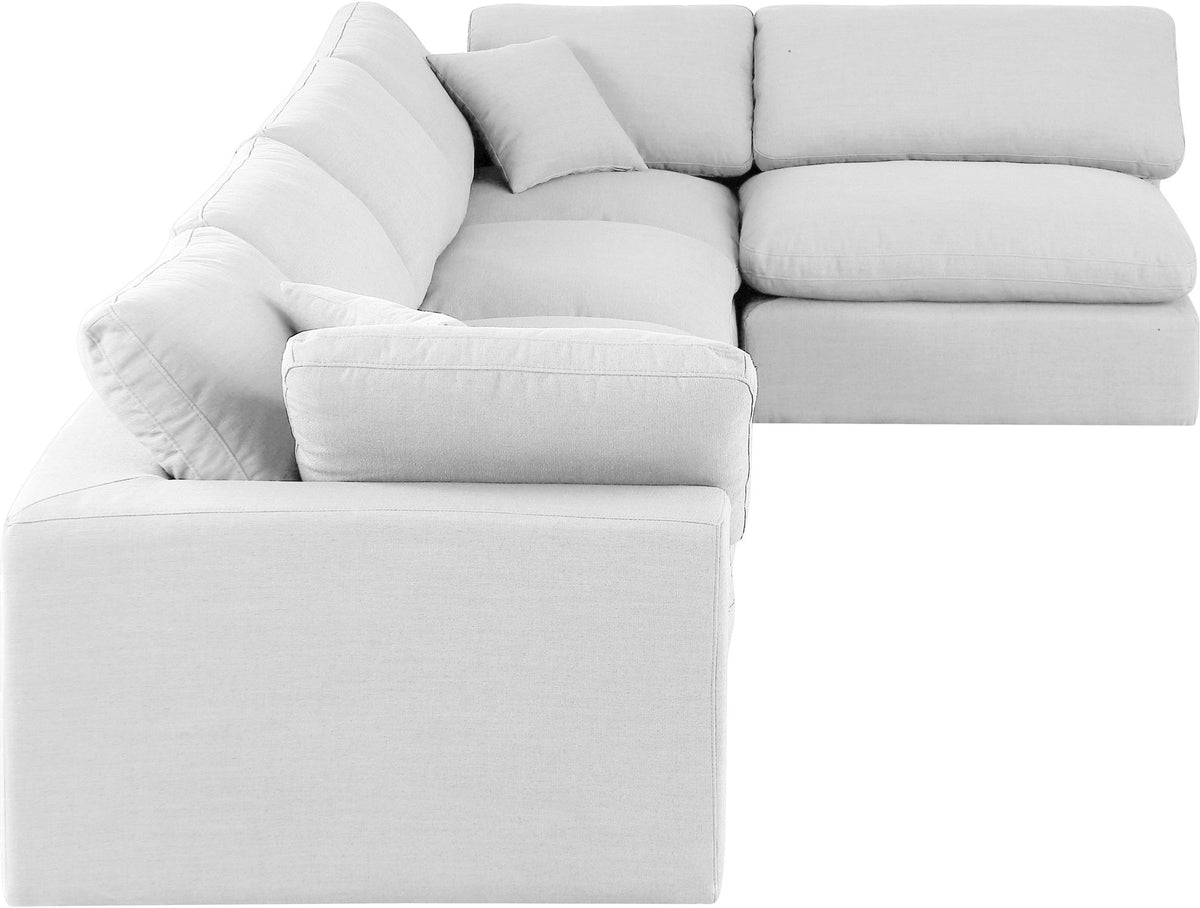 Comfy - 5 Piece Linen Modular Sectional
