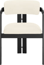 Aurum - Vegan Leather Upholstered Dining Chair With Graphite Black Base (Set of 2)
