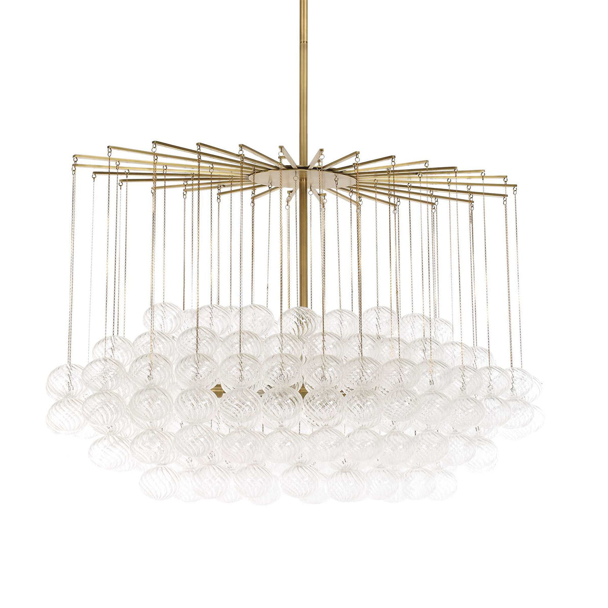 Bubbles - 6 Light Chandelier - Brass