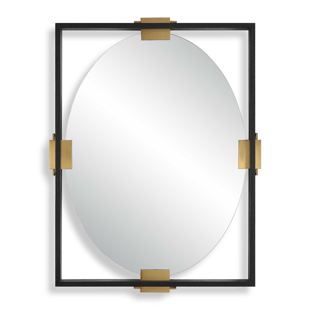 Clutch - Mirror - Black / Brass / Gold