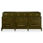 Green With Envy - 9 Drawer Chest - Green / Woodtone
