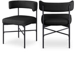 Rivage - Durable Dining Chair With Black Frame (Set of 2)