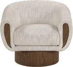 Avella - Interwoven Fabric Swivel Accent Chair