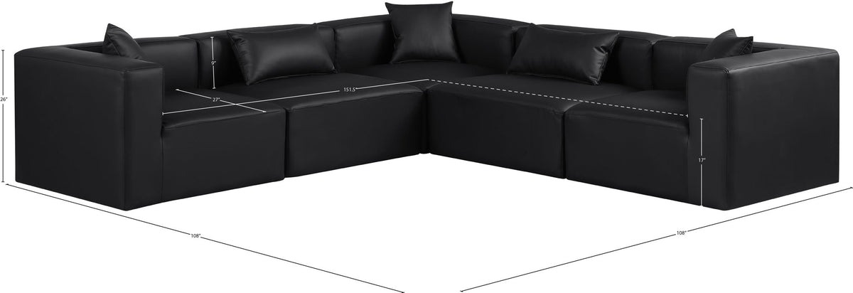 Cube - 5 Piece Modular Corner Sectional