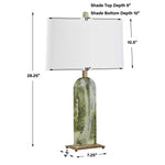 Moorea - Marble Table Lamp - Green