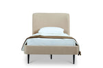 Heather - Twin Bed - Taupe And Black
