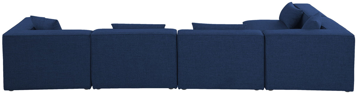 Cube - Linen 5 Piece Modular Sectional