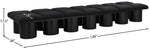 Pavilion - 14 Piece Modular Bench With Black Base