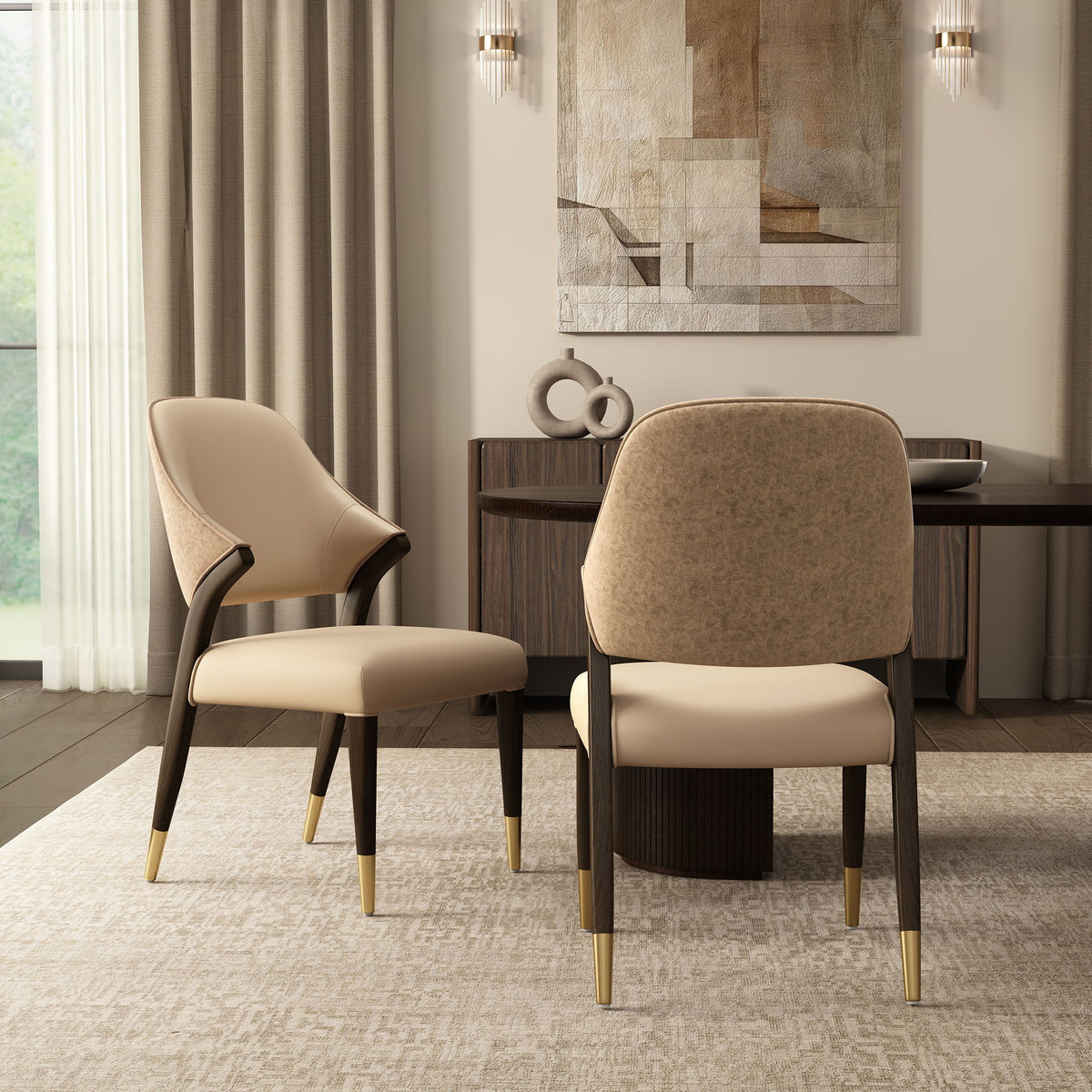 Manhattan Collette - Wood Upholstered Side Chair (Set of 2)