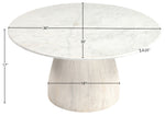 Liona - Marble And Mango Wood Table