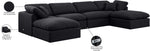 Indulge - Linen 6 Piece Modular Double Chaise Sectional