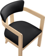 Lavrin - Vegan Leather Dining Arm Chair (Set of 2) - Natural Base