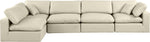 Comfy - 5 Piece Faux Leather Modular Sectional