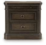 Wickenger - Two Drawer Night Stand - Dark Brown