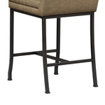 Winslow - 5-Piece Round Walnut Wood Tabletop Dining Table Set With Stools, Seats Up To 4 - Mushroom Brown / Black