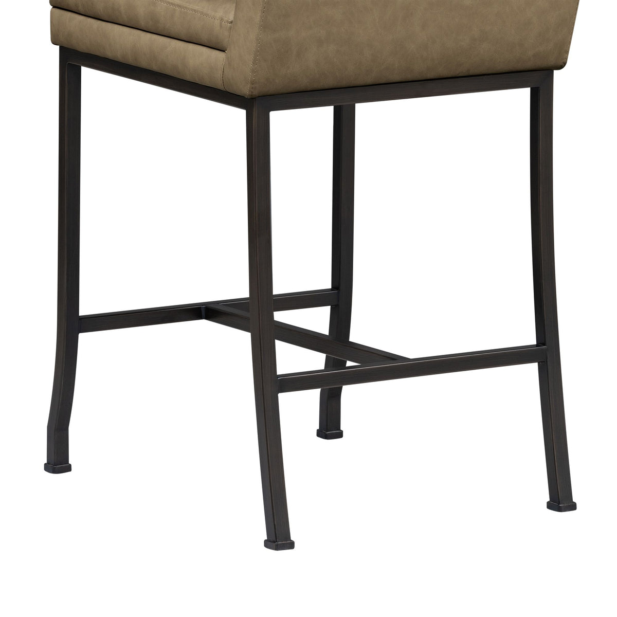 Winslow - 5-Piece Round Walnut Wood Tabletop Dining Table Set With Stools, Seats Up To 4 - Mushroom Brown / Black