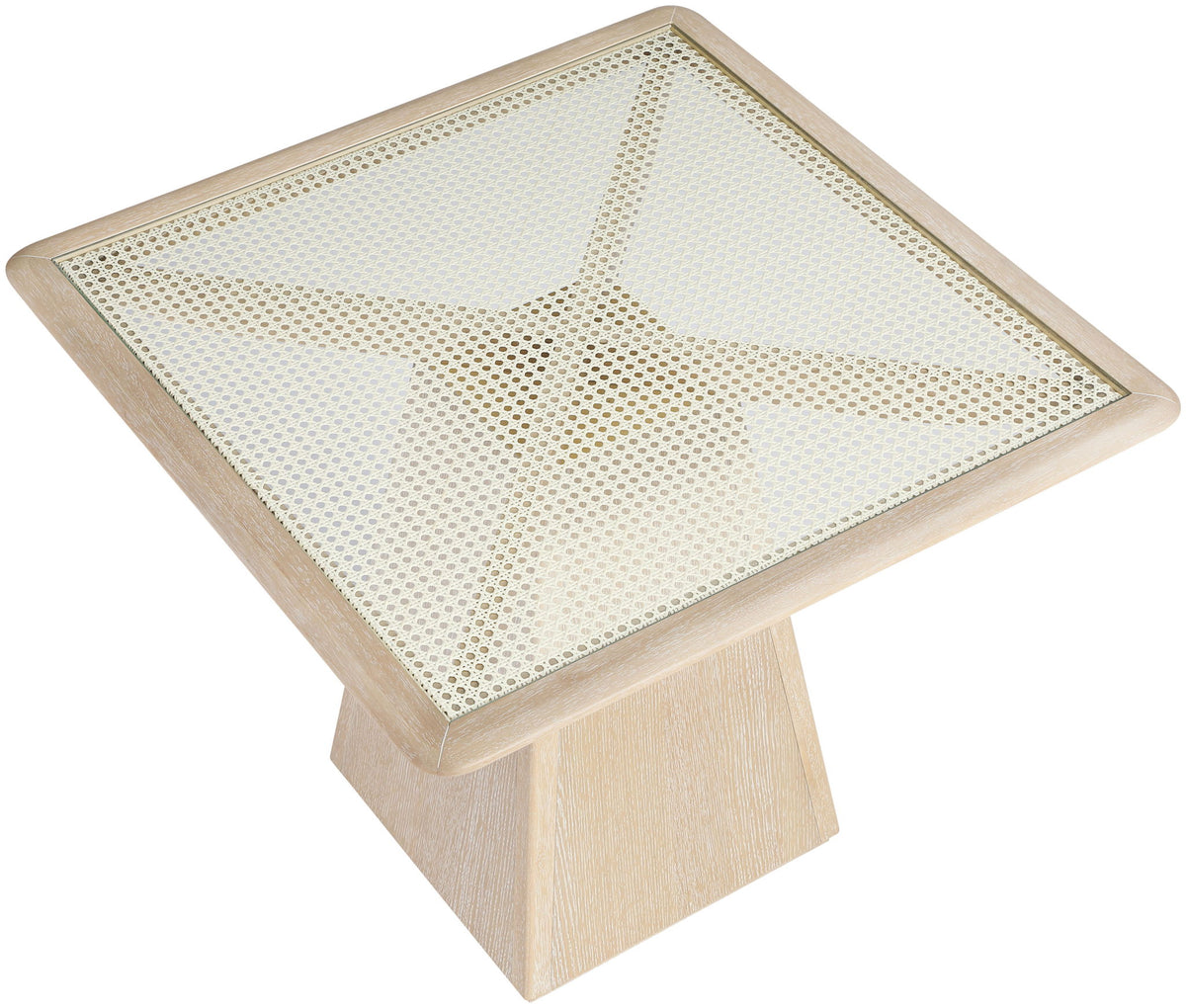 Atrium - Glass Top And Wood Base Dining Table