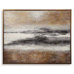 Moonlight - Hand Painted Canvas - Black / Bronze / Gold