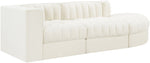 Rummi - Velvet Performance Fabric Upholstered 3 Piece Modular Sectional