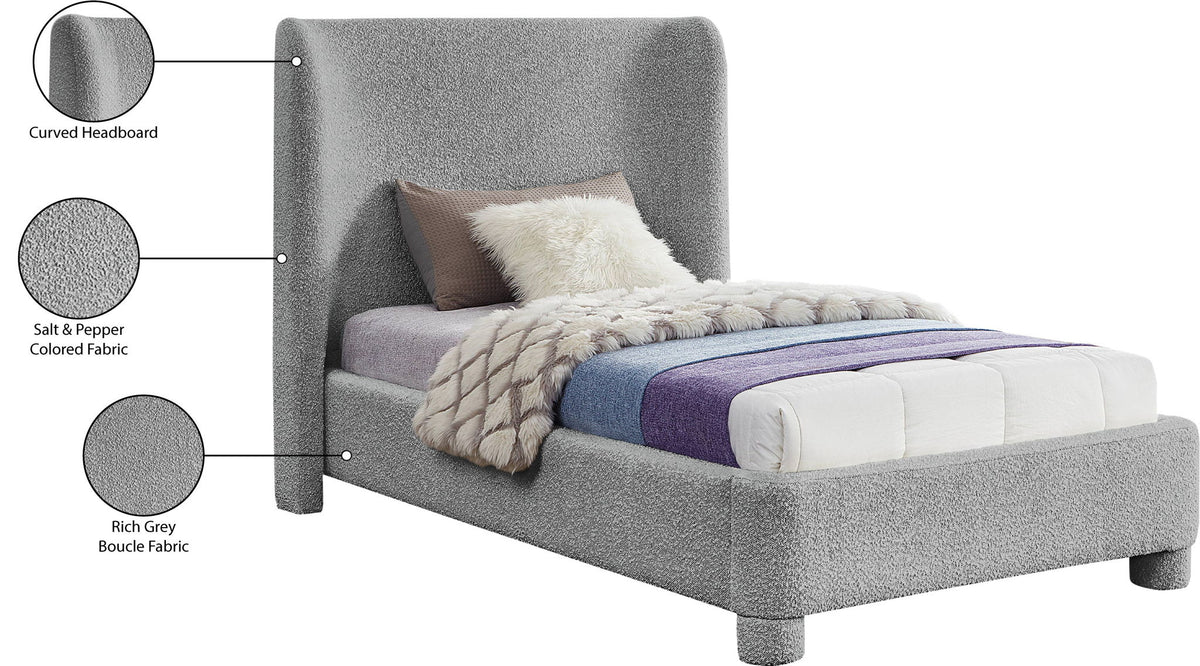 Penny - Boucle Fabric Bed