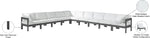 Nizuc - Outdoor Patio 10 Piece Modular Sectional With Gray Frame