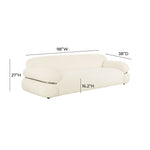 Leyla - Boucle Sofa - Cream